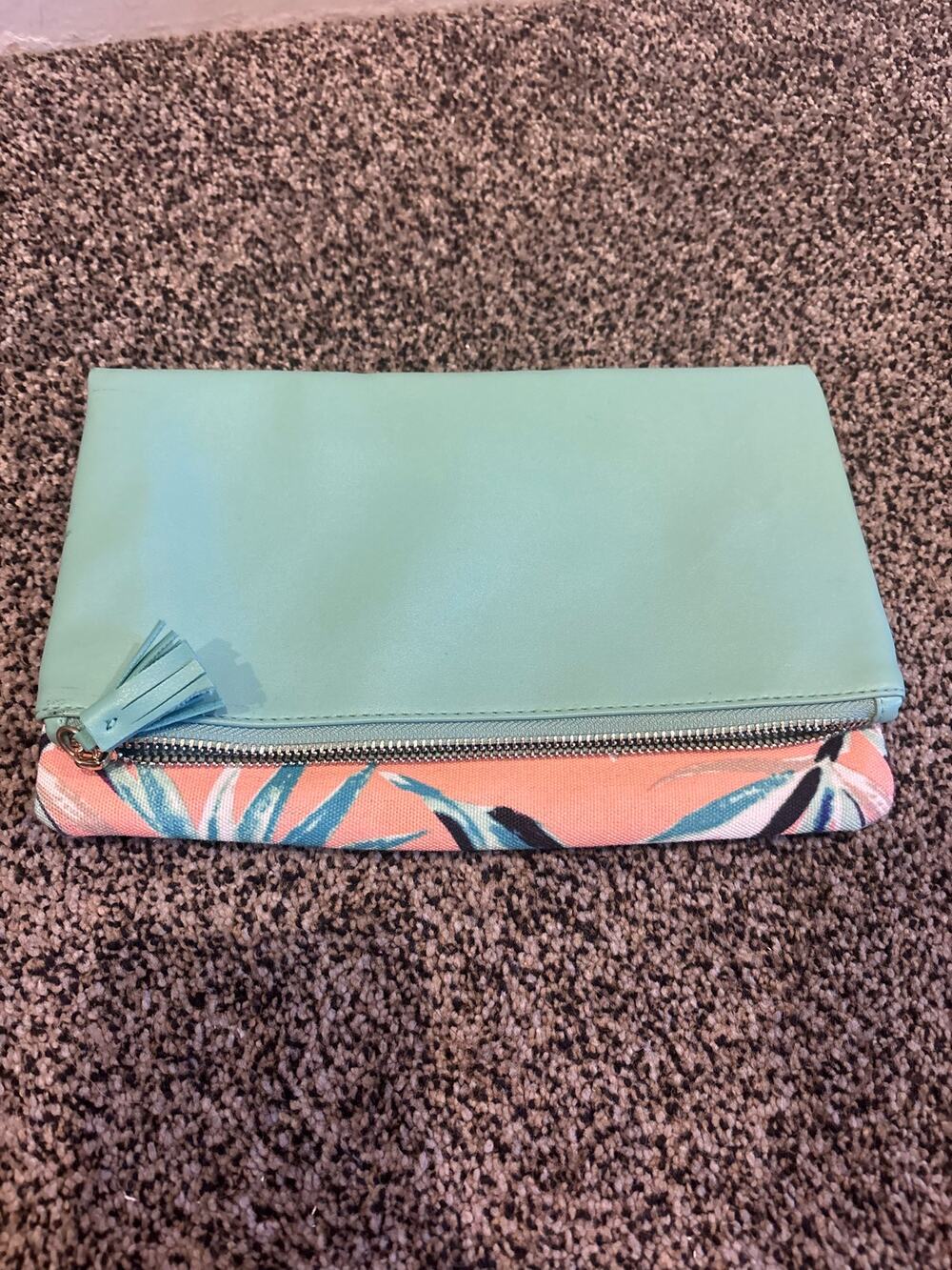 Rachel Pally Floral Zip Pouch Cosmetic Bag Clutch